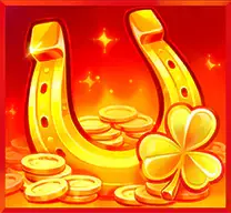Gold Horseshoe and clover Bonus symbol in Paddy Star